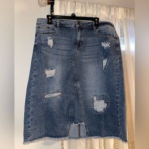 Cato denim skirt